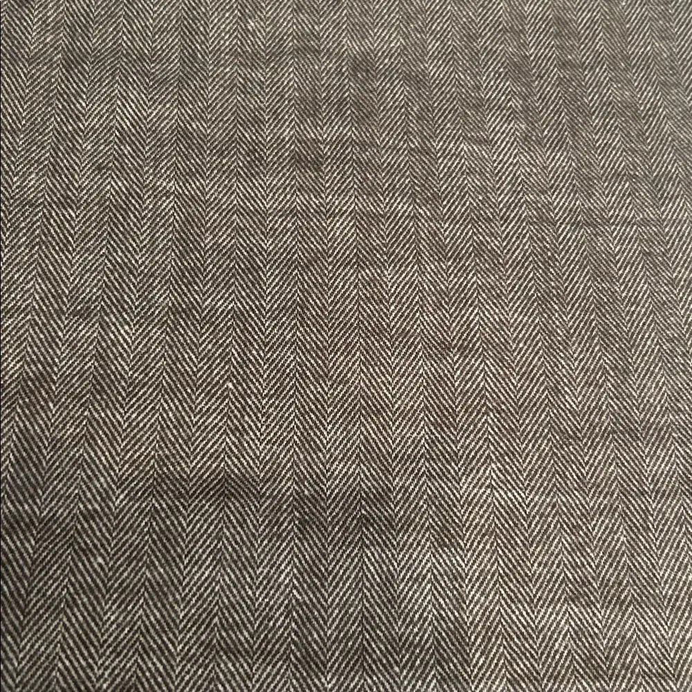 Brown and ivory cashmere blend long scarf